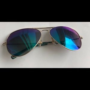 Michael Kors green/blue reflective sunglasses